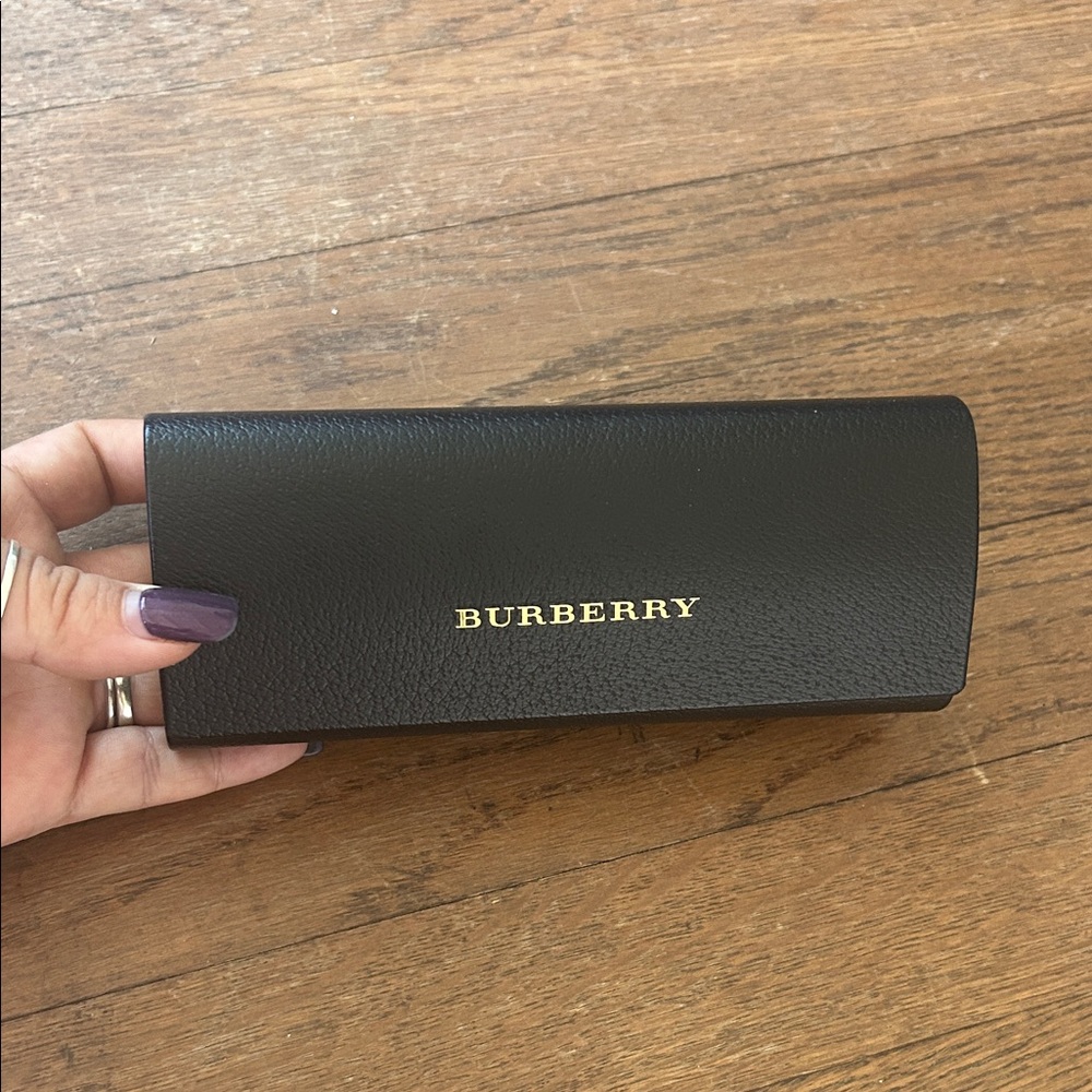 Burberry Black and Gold Sunglasses Case